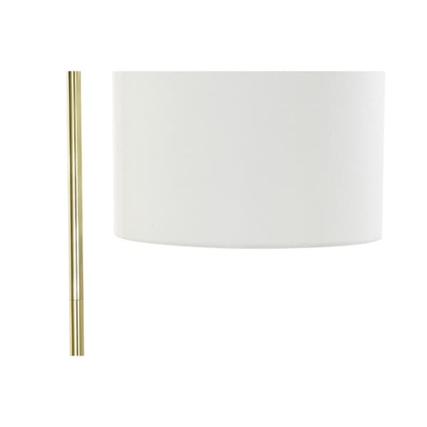 Golvlampa DKD Home Decor 35 x 44 x 159 cm Gyllene Metall Vit 220 V 50 W