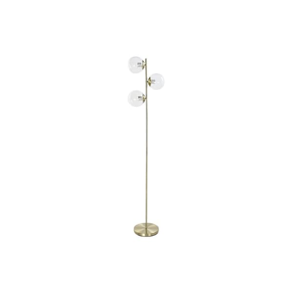 Golvlampa DKD Home Decor 35 x 25 x 167 cm Glas Gyllene Metall Transparent 220 V 50 W Guld