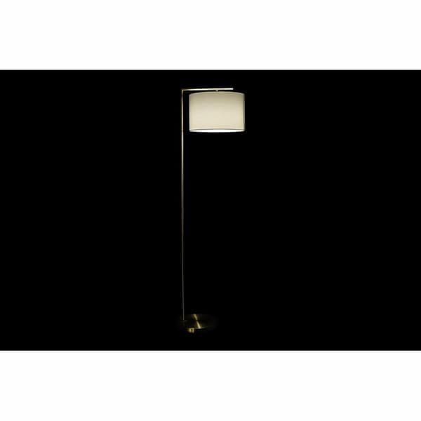 Gulvlampe DKD Home Decor 35 x 44 x 159 cm Gylden Metal Hvid 220 V 50 W