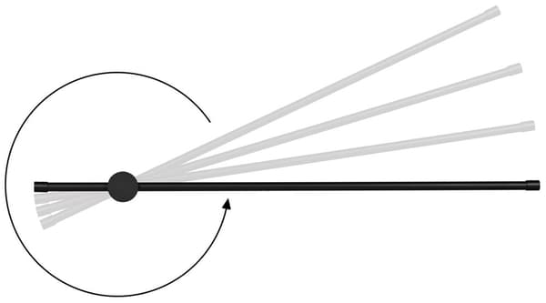 Activejet LED-vägglampa AJE-HILTON Svart NW
