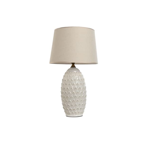 Bordlampe Home ESPRIT Hvid Porcelæn 50 W 220 V 36 x 36 x 65 cm