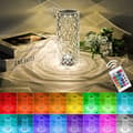 Miniatyrbillede 1 af 5: Diamantbordlampe med touch og RGB-farver