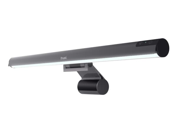 Trust Shyne - Skjermklipslys - LED - klemmemonterbar - 3 W - klasse G - warm white/medium white/cold white light - 2700-6000 K - svart