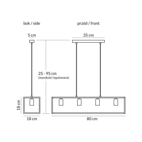 Moderne Loft hængelamper Horus 2863/ZB-4