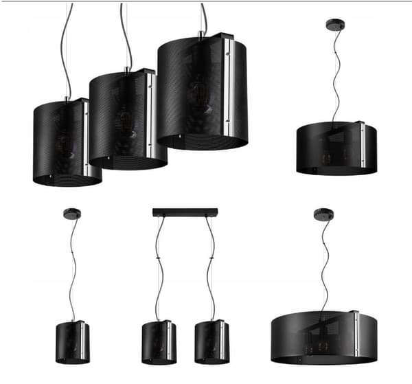 Moderne industrielle hængelamper Kometa 2924/ZB-3