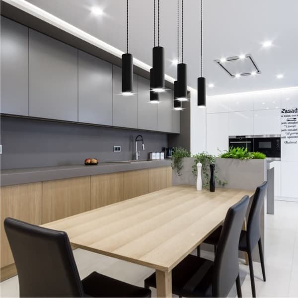 MODERNE LOFT RULLE HÆNGELAMPER 6P 05/6STK