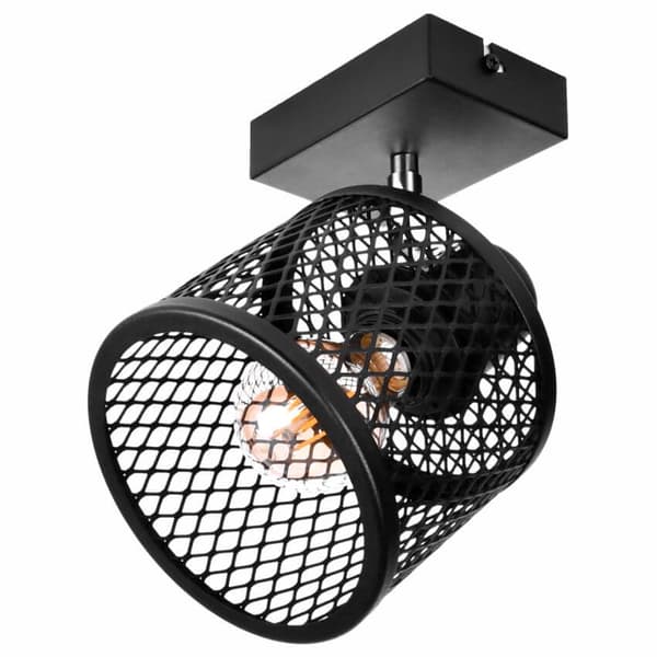 KURV 1 Loft- og væglampe - Industriel, metal, 1xE27