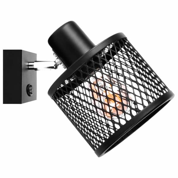 KORG 1 Vägglampa, Vägglampa - Industriell, svart, 1xE27