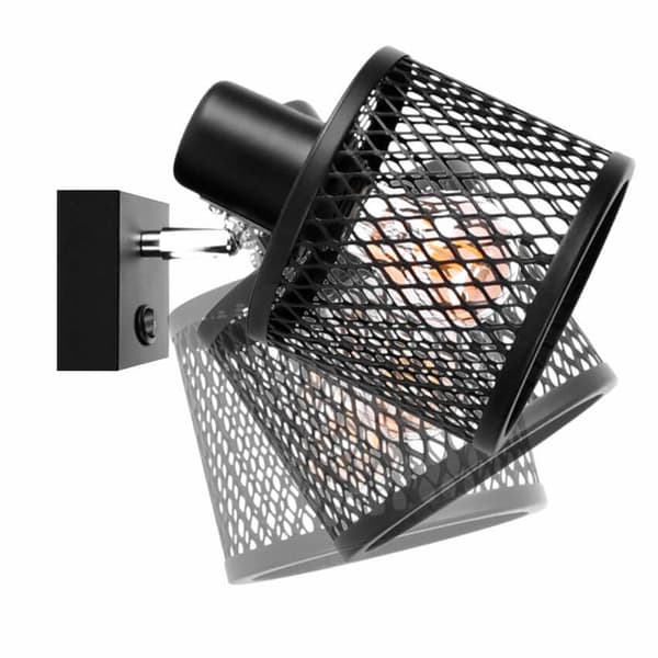 KORG 1 Vägglampa, Vägglampa - Industriell, svart, 1xE27