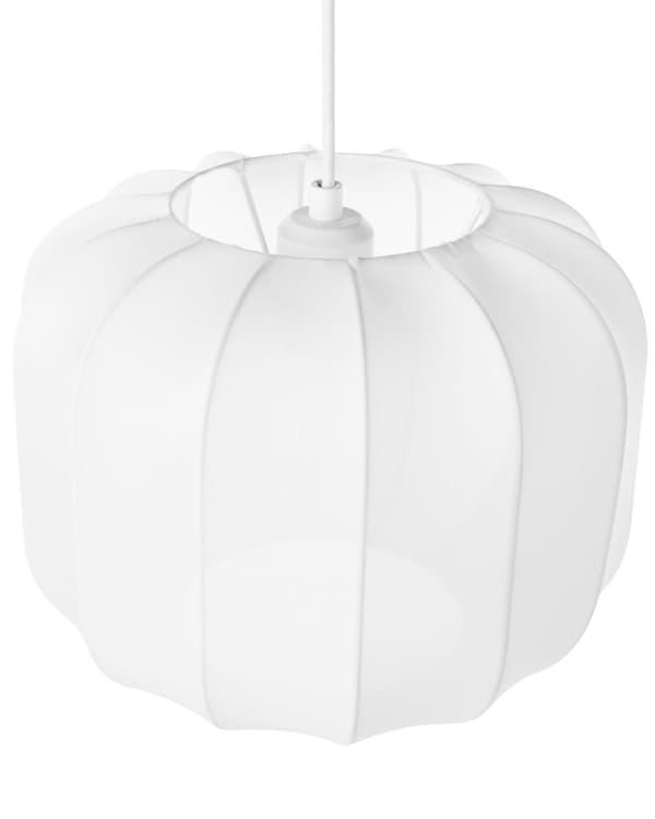 Pendellampe Hvit Nylonskjerm Lykteinspirert form Moderne design Belysning Hengelampe