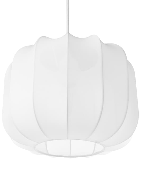 Pendellampe Hvit Nylonskjerm Lykteinspirert form Moderne design Belysning Hengelampe
