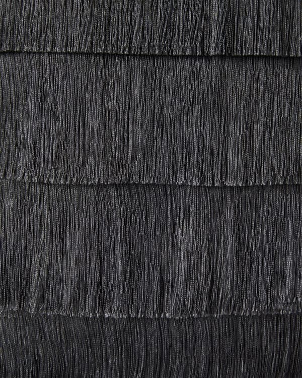 Pendellampe Svart Polyester Skjerm med frynser Moderne og vintage design Belysning Hengelampe