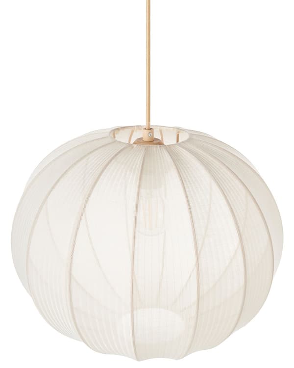 Pendellampe Hvit Nylonskjerm Buet form Moderne design Belysning Hengelampe