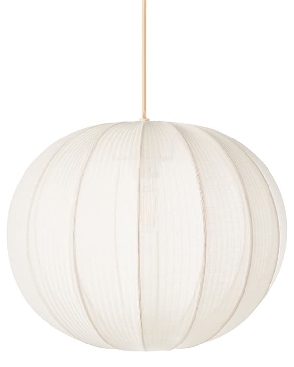 Pendellampe Hvit Nylonskjerm Buet form Moderne design Belysning Hengelampe
