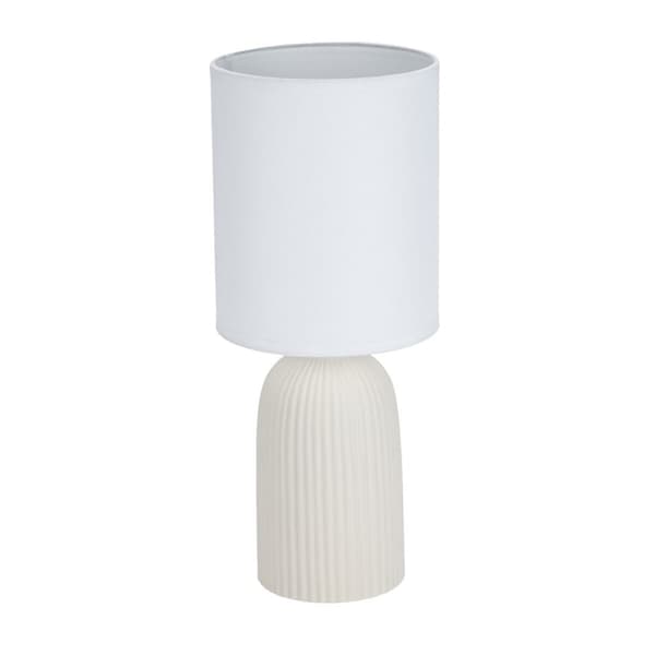 Bordslampa Versa Bomull Keramik 40 W 15 x 36 cm