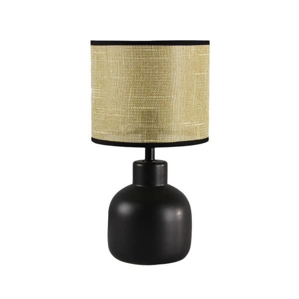 Bordslampa Versa Svart Keramik 13 x 28 x 13 cm