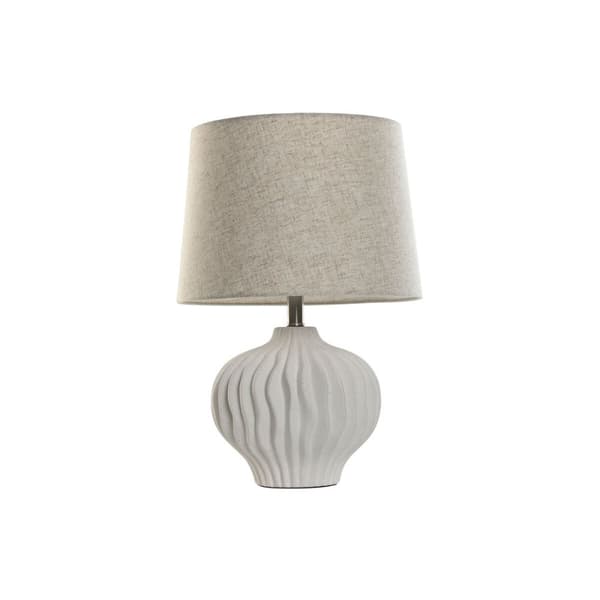 Bordslampa Home ESPRIT Vit Beige 50 W 220 V