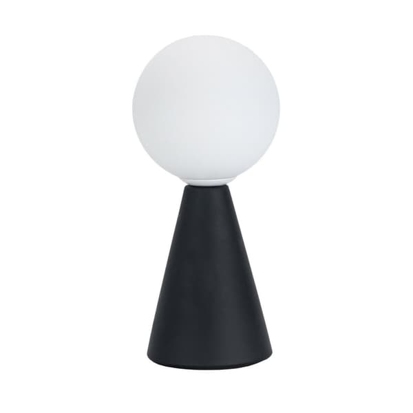 Bordlampe Versa Sort Keramik Krystal 40 W 10 x 22,5 cm Optisk prisme