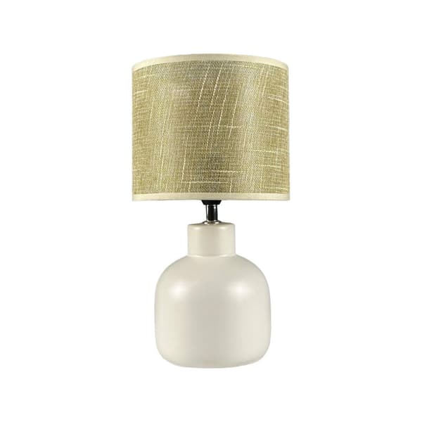 Bordlampe Versa Hvid Keramik 18 x 34 x 18 cm
