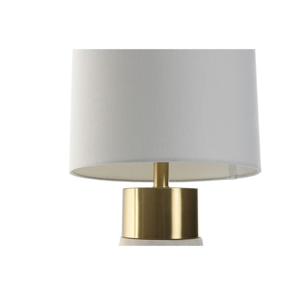 Pöytälamppu Home ESPRIT Valkoinen Kullattu 50 W 220 V