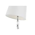 Miniatyrbillede 8 af 8: Gulvlampe Home ESPRIT Hvid Sølvfarvet 50 W 220 V 35 x 35 x 150 cm (3 Dele)