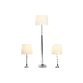 Miniatyrbillede 1 af 8: Gulvlampe Home ESPRIT Hvid Sølvfarvet 50 W 220 V 35 x 35 x 150 cm (3 Dele)