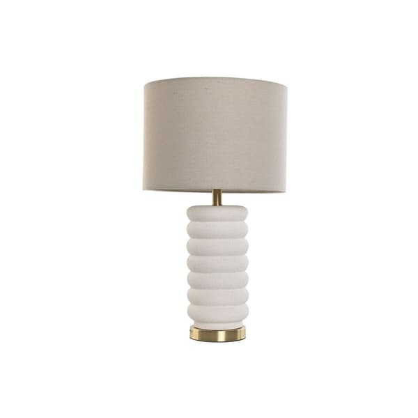 Bordslampa Home ESPRIT Beige Gyllene