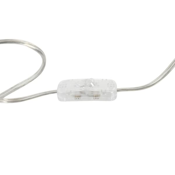 Golvlampa Home ESPRIT Vit Silvrig 50 W 220 V 35 x 35 x 150 cm (3 Delar)