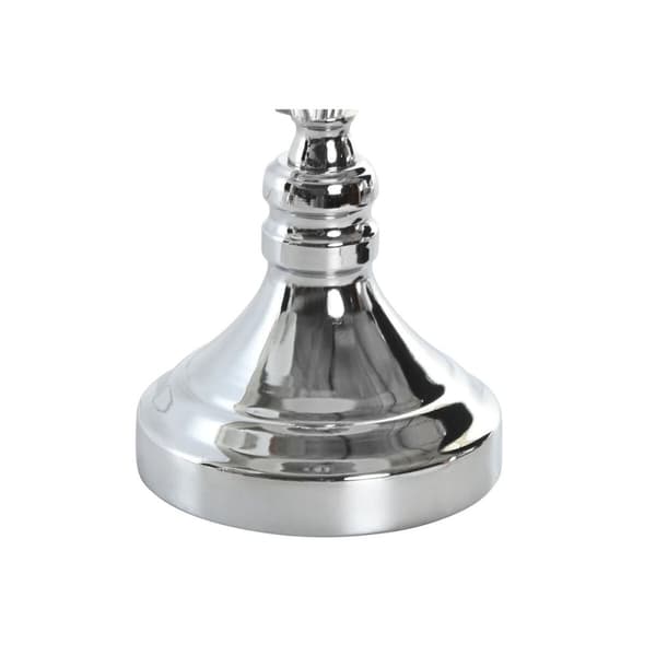 Golvlampa Home ESPRIT Vit Silvrig 50 W 220 V 35 x 35 x 150 cm (3 Delar)
