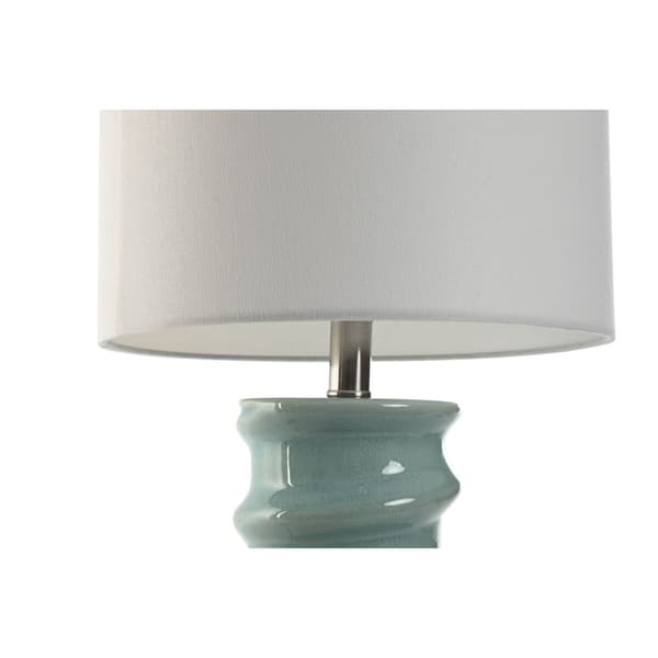 Bordslampa Home ESPRIT Vit Himmelsblå 50 W 220 V