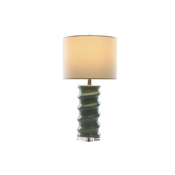 Bordslampa Home ESPRIT Vit Himmelsblå 50 W 220 V
