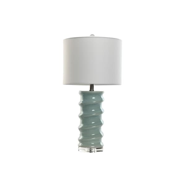 Bordslampa Home ESPRIT Vit Himmelsblå 50 W 220 V