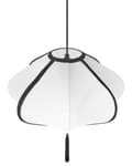 Miniatyrbilde 6 av 11: Hengende Pendellampe Hvit Nylonskjerm Moderne Design Stue Lys