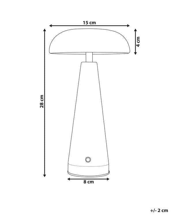Bordlampe Hvit Jern Innendørs Trådløs Dimmer Hjem Lys Moderne Design