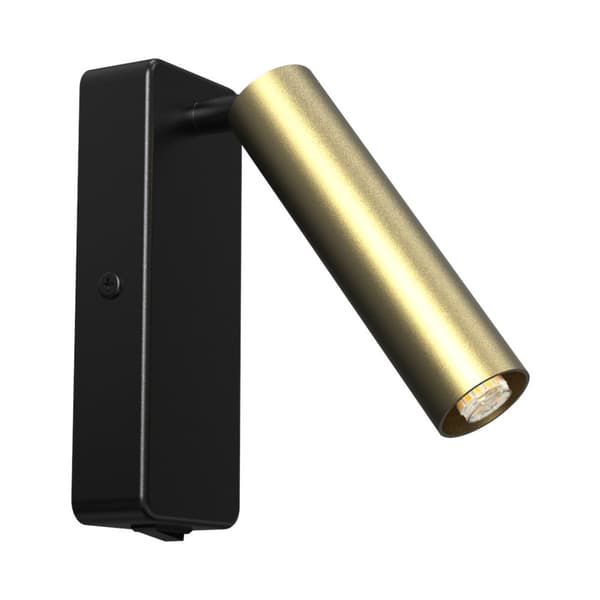 Santi 1xG9 Svart/Guld Vägglampa