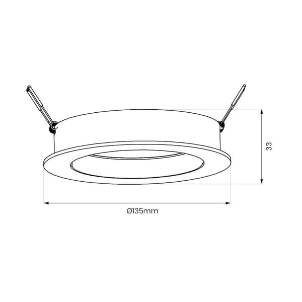 Redondo vit infälld armatur 1xAR111 GU10