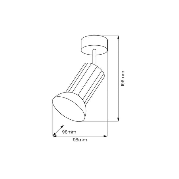 Tulipan Spot Hvid 1xGU10 Armatur