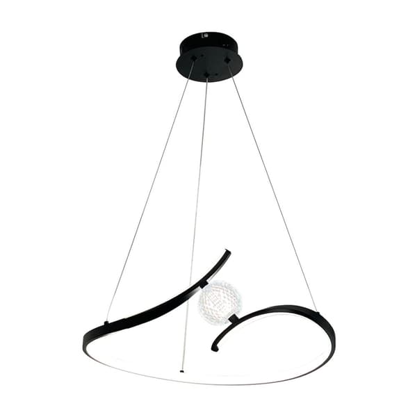 PERLA SVART 34W LED hänglampa