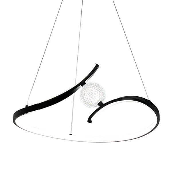 PERLA SVART 34W LED hänglampa