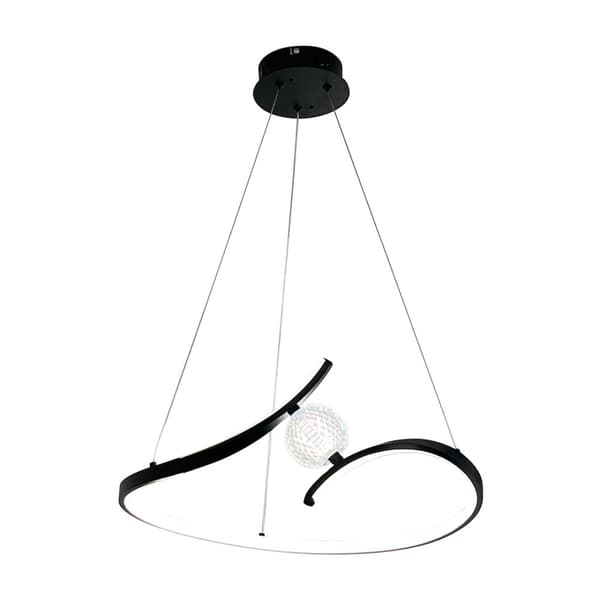 PERLA SVART 34W LED hänglampa