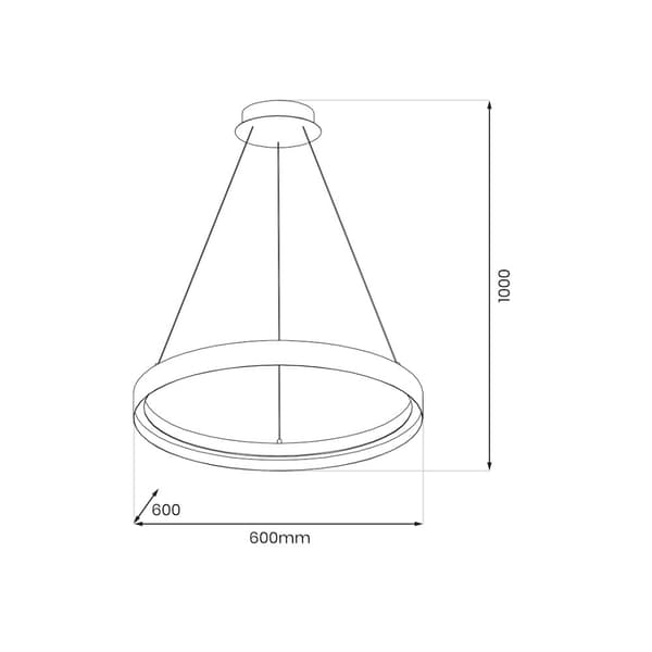 ORBITA 52W LED hængelampe
