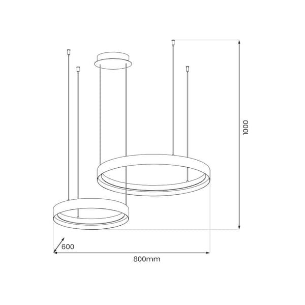 ORBITA 72W LED hänglampa