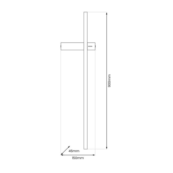 VISION 12W LED 3000K væglampe