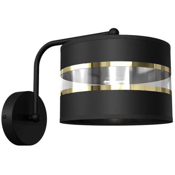 Vägglampa ULTIMO BLACK 1xE27