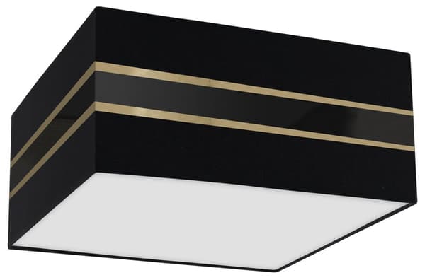 Taklampa Square ULTIMO BLACK 2xE27