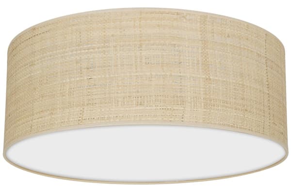 MARSHALL WHITE / RATTAN loftslampe 2xE27 Ø40cm
