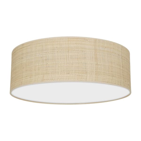 MARSHALL WHITE / RATTAN loftslampe 3xE27 Ø50cm