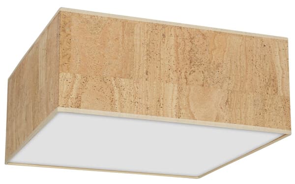 CORK Loftslampe Hvid/Cork 3xE27