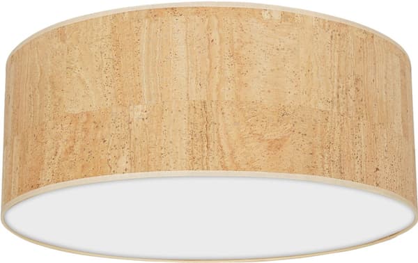 CORK Loftlampe Hvid/Cork 3xE27 Ø50cm