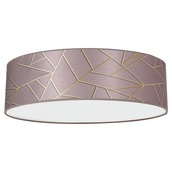 Loftslampe ZIGGY PINK Guld/Pink 3xE27 Ø50cm